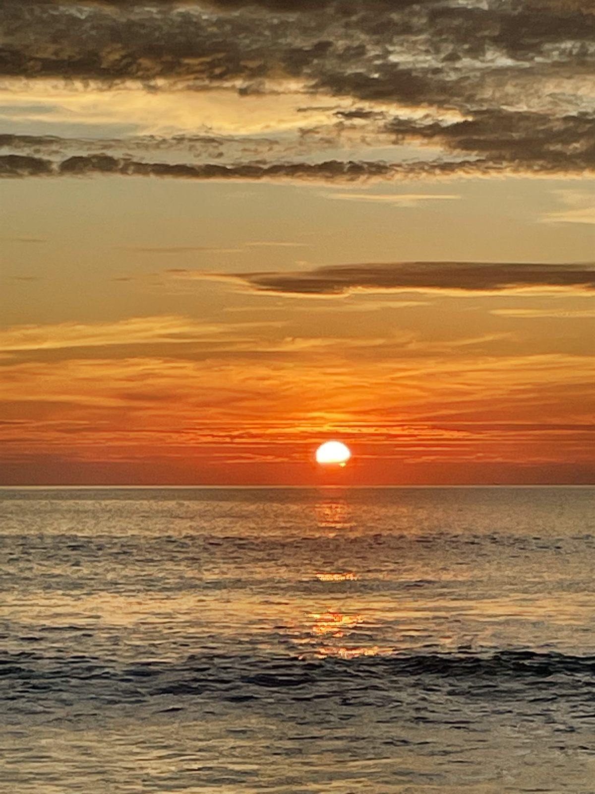 海に沈む夕日